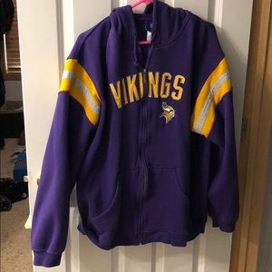 Men’s Vikings Hooded Full Zip Sweatshirt
